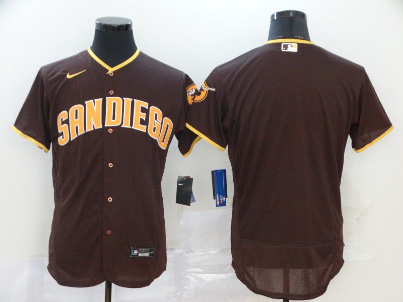 Men San Diego Padres Blank brown Nike Elite MLB Jerseys->women mlb jersey->Women Jersey